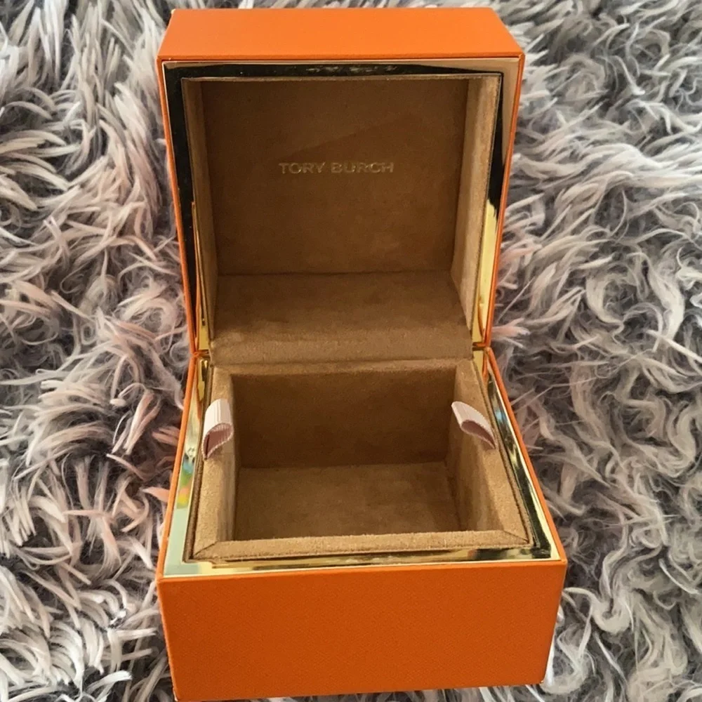 Tory Burch Watch Gold Tone Orange 37 Mm Style TRB1006